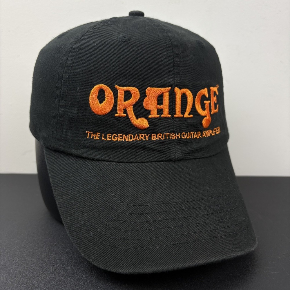 Vintage Orange Amps Hat Black Orange Logo Legendary British Guitar Amplifier Cap
